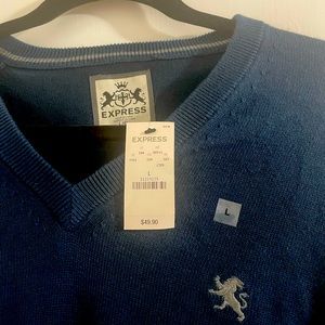 Express sweater, blue size large NWT